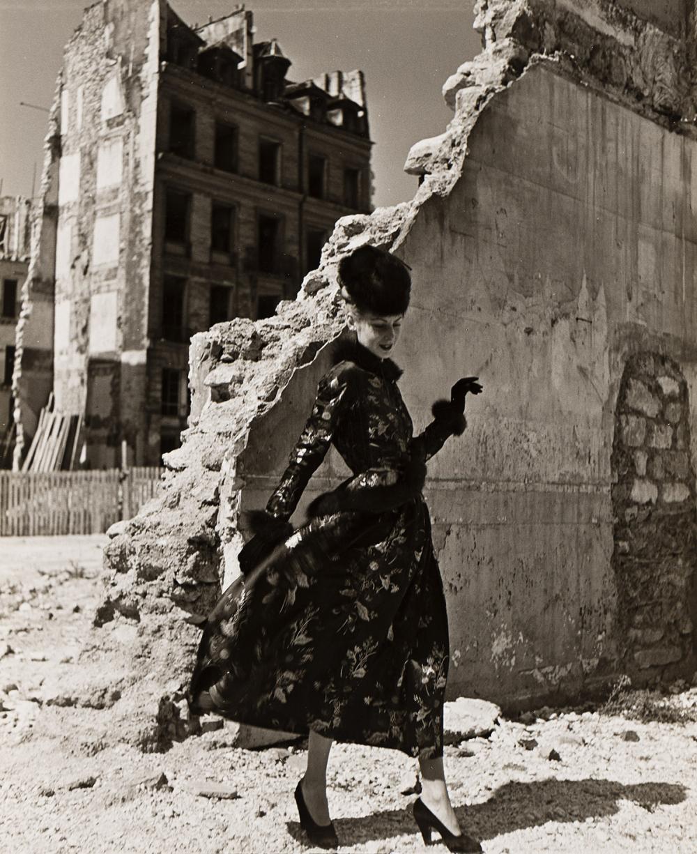 Louise Dahl-Wolfe comparable auction result: louise dahl wolfe 1895 1989 fashion shot ruins in paris 1946 printed 1970s