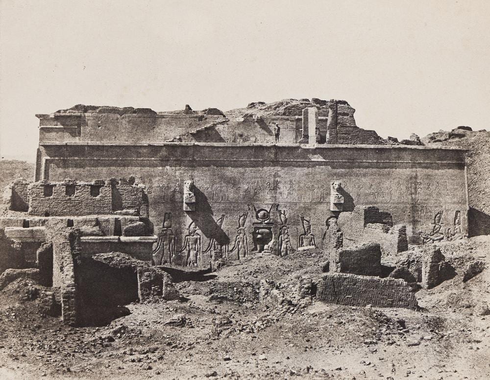 Maxime DuCamp comparable auction result: maxime du camp 1822 1894 haute gypte grand temple of denderah palestine jerusalem mosqu e d omar 1850