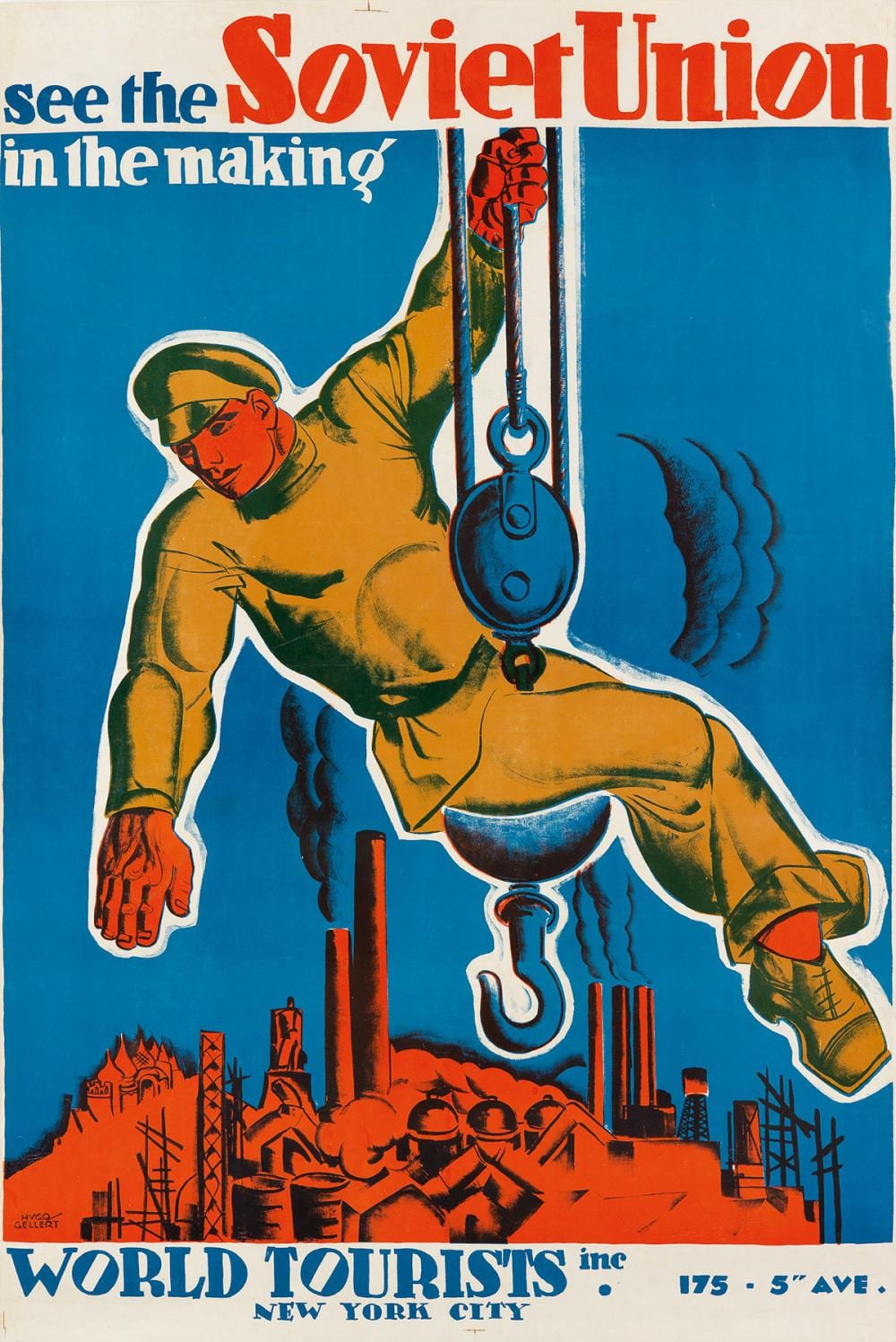 Hugo Gellert comparable auction result: hugo gellert 1892 1985 see the soviet union in the making circa 1935 37 x25 inches 95 x63 cm
