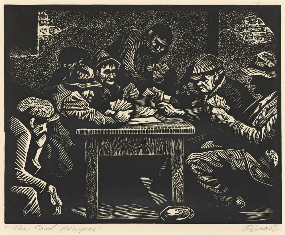 Eli Jacobi comparable auction result: eli jacobi 1898 1984 the card players