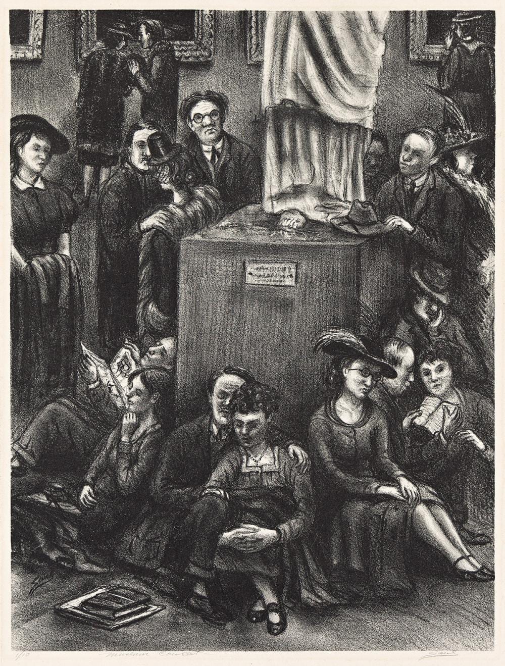 Saul Kovner comparable auction result: saul kovner 1904 1982 museum concert