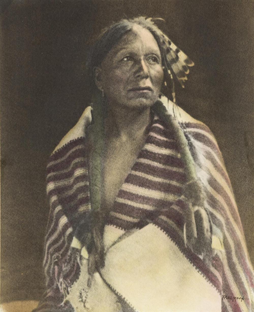 Karl Moon comparable auction result: karl moon 1878 1948 chief gray hawk taos