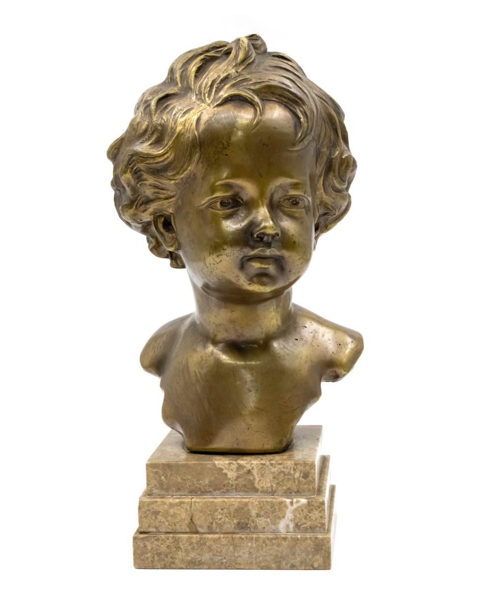 Richard Aurili comparable auction result: richard aurili italian 1864 1943 bronze bust of a child