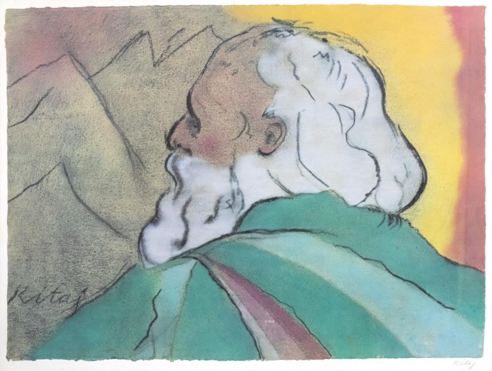 Ronald Brooks Kitaj comparable auction result: ronald brooks kitaj american 1932 2007 moses offset lithograph