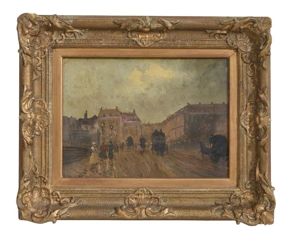 Giuseppe de Nittis comparable auction result: giuseppe de nittis italian france 1846 1884 pont neuf at twilight h 11 1 4 in w 14 1 2 in framed h 17 in w 21 in
