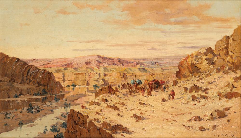 Eugène (1828) Deshayes comparable auction result: eug ne deshayes algiers 1862 algiers 1939 south algerian caravan