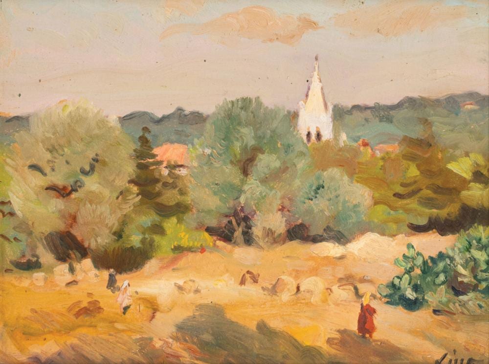 Gustave Lino comparable auction result: gustave lino mulhouse 1893 algiers 1961 landscape