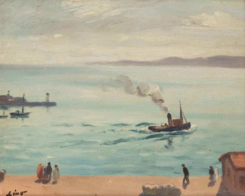 Gustave Lino comparable auction result: gustave lino mulhouse 1893 algiers 1961 port of algiers