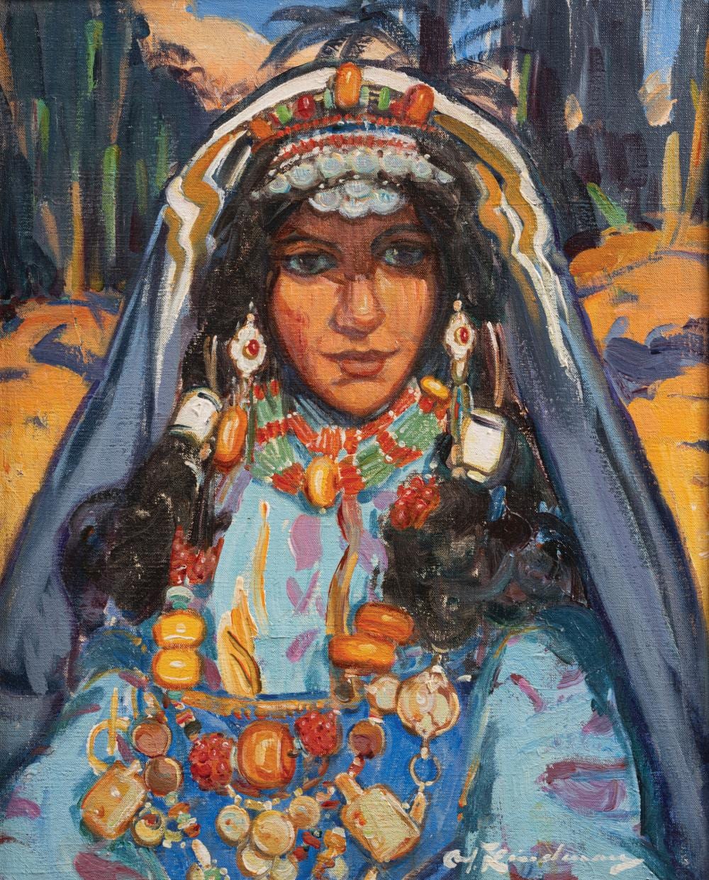 Martin Lindenau comparable auction result: martin lindenau weimar b 1948 berber woman from the ait sedrat tribe