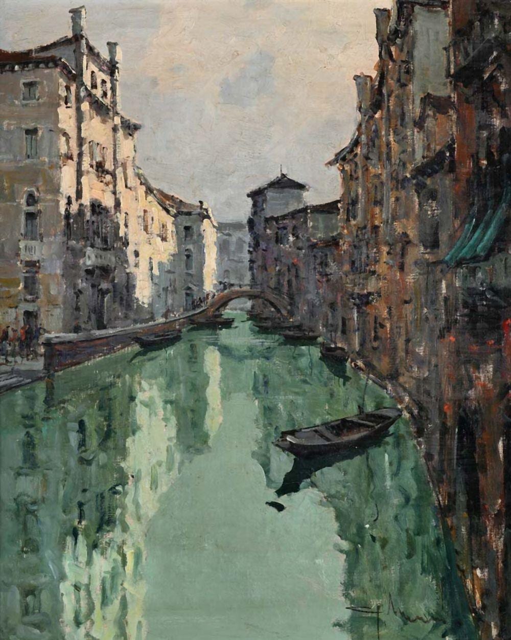Giuseppe (1916) Marino comparable auction result: giuseppe marino 1916 1975 rio mendicanti
