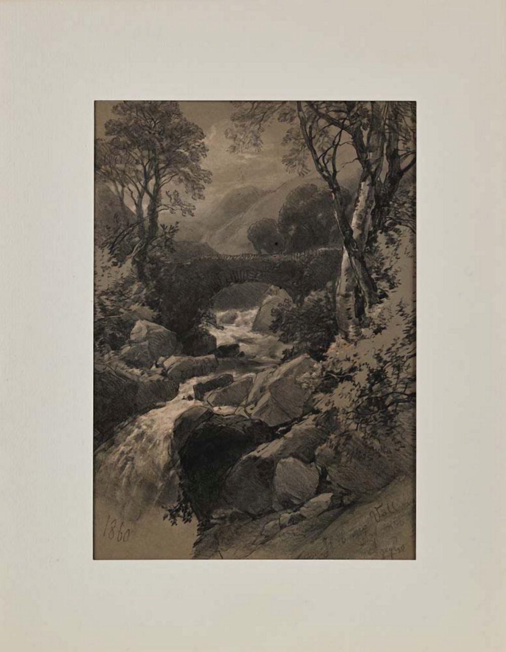 massimo d azeglio turin 1798 turin 1866 small bridge over a mountain stream 1860 · Casa d'aste ARCADIA · 2025-12-17 Massimo Taparelli d' Azeglio comparable auction result: massimo d azeglio turin 1798 turin 1866 small bridge over a mountain stream 1860