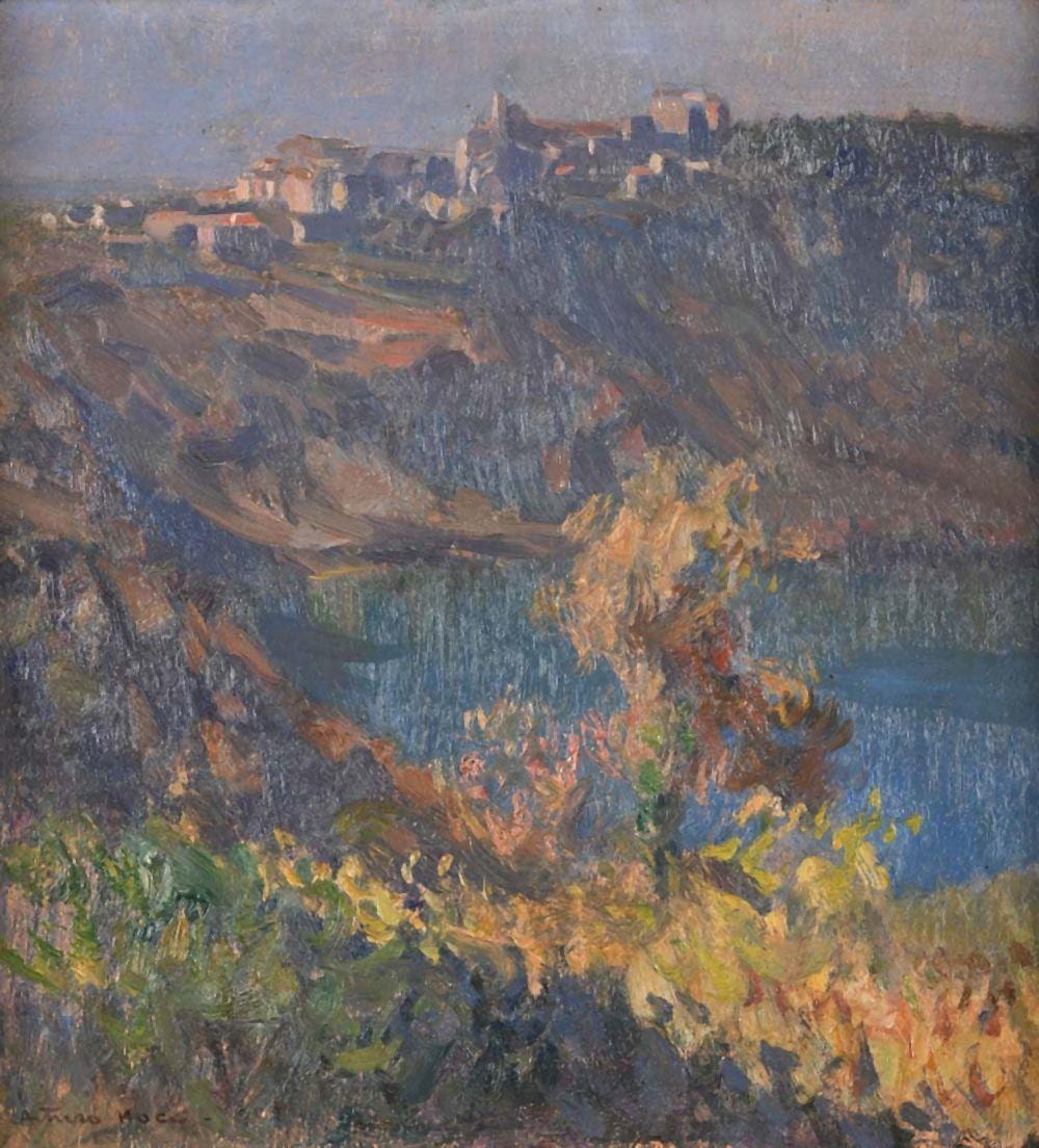 Arturo Noci comparable auction result: arturo noci rome 1874 new york 1953 genzano and lake nemi