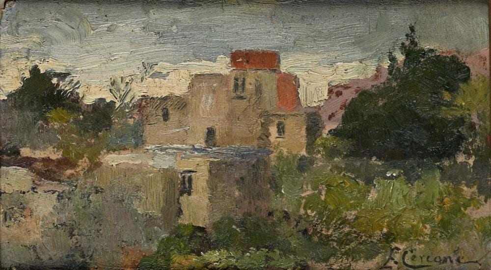 Ettore Cercone comparable auction result: ettore cercone attributed to messina 1850 sorrento 1896 blocks of flats