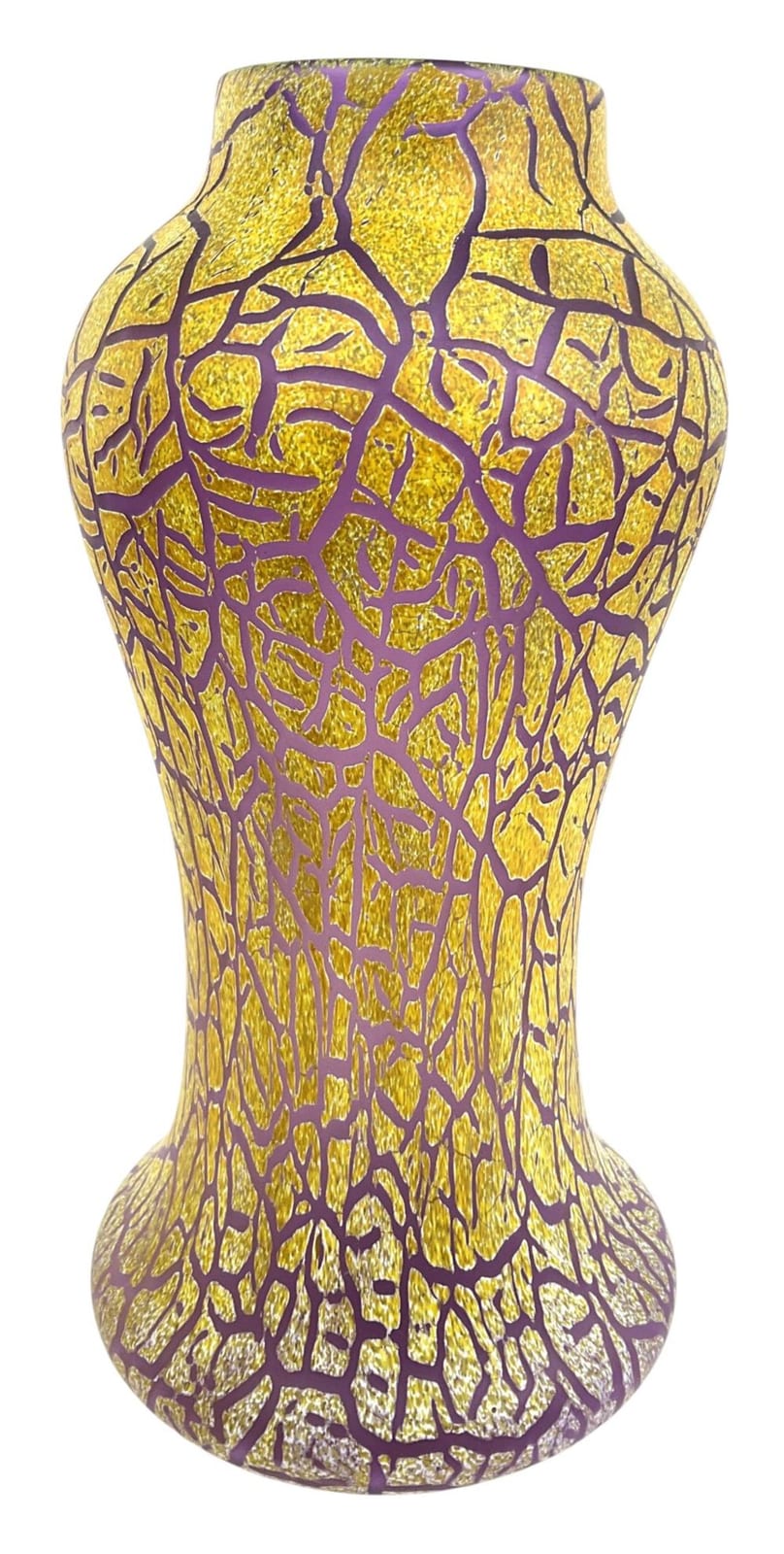 2000 john miller signed crackle glass vase · EJ'S Auction & Appraisal · 2025-12-20 John Miller comparable auction result: 2000 john miller signed crackle glass vase