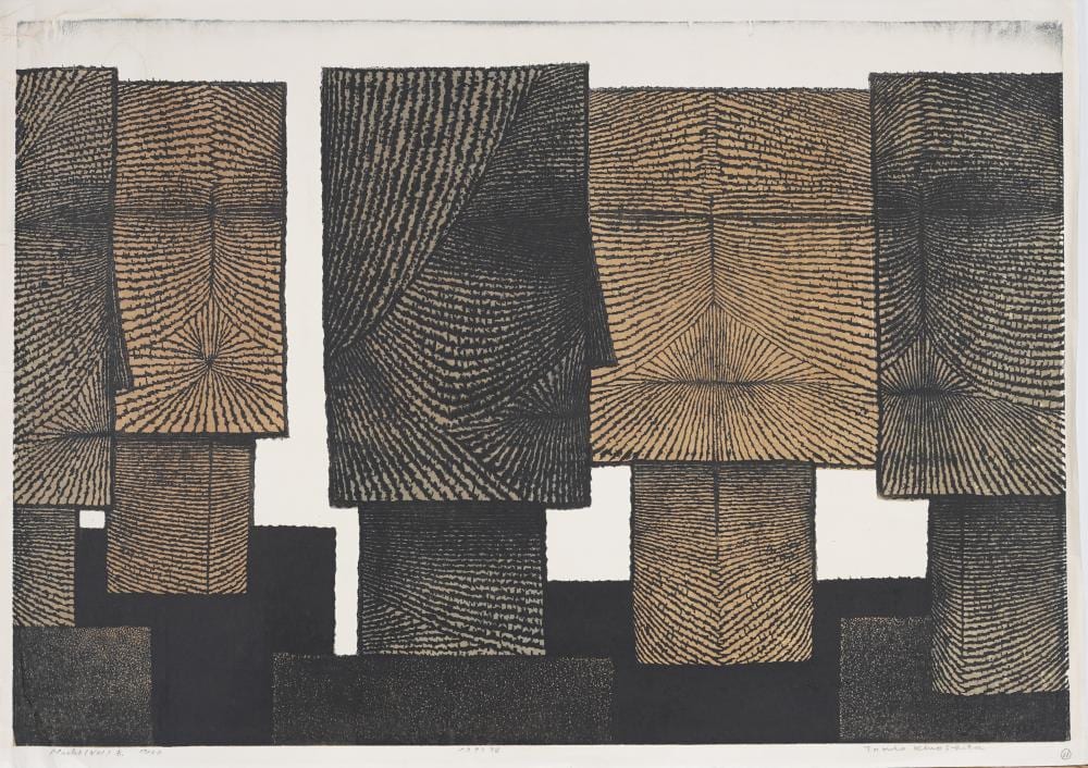 tomio kinoshita 1923 2004 mid century japanese signed woodblock limited signed print 19 50 · Curated Gallery Auctions · 2025-12-31 Tomio Kinoshita comparable auction result: tomio kinoshita 1923 2004 mid century japanese signed woodblock limited signed print 19 50