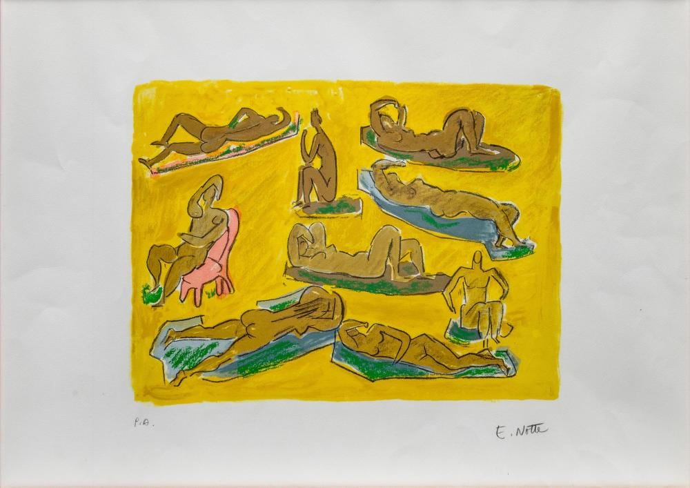 Emilio Notte comparable auction result: emilio notte 1891 1982 bagnanti