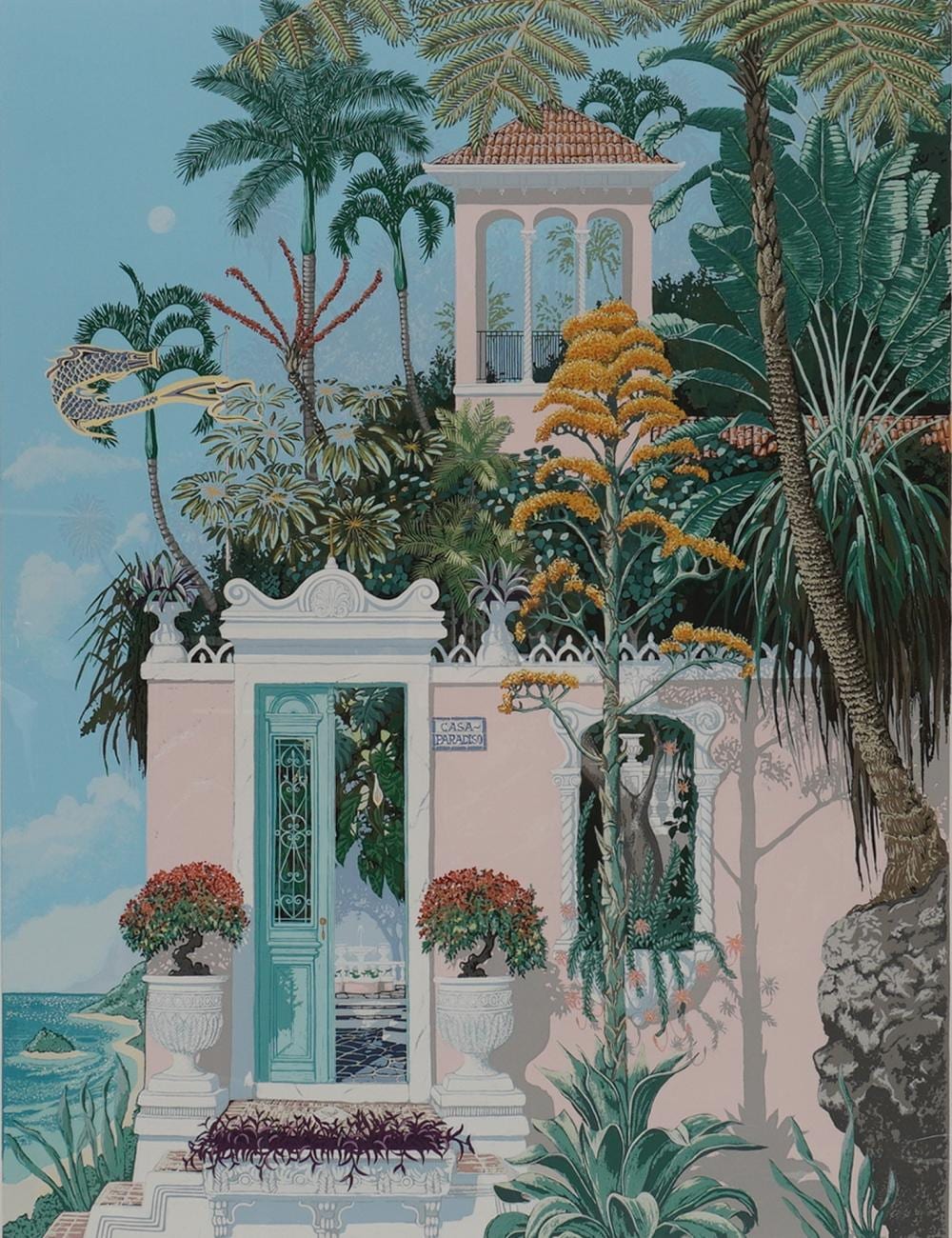 John Kiraly comparable auction result: john kiraly american b 1947 serigraph casa paradiso signed numbered