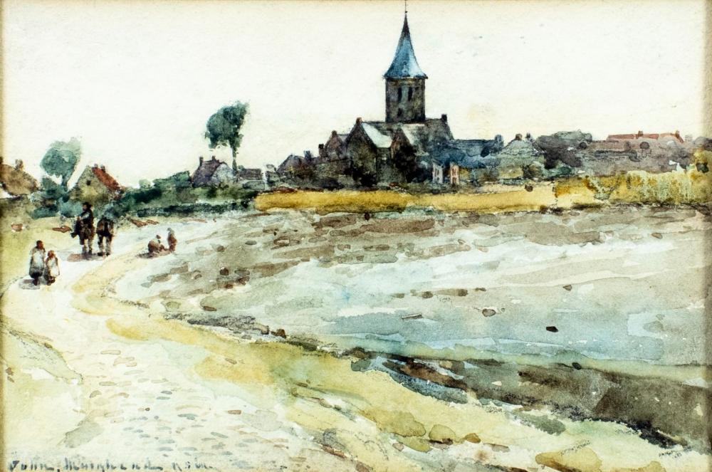 John Muirhead comparable auction result: john muirhead uk 1863 1927 watercolor painting antique