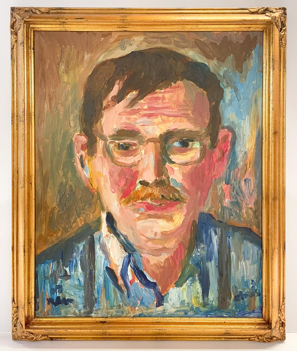 Joe Reno comparable auction result: joe reno wa portrait of chris oil on masonite