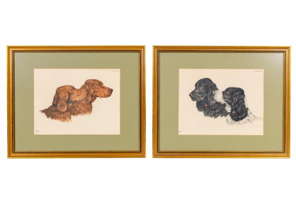 paul wood etching cockers · Keystone Auctions LLC · 2025-12-27 Paul Wood comparable auction result: paul wood etching cockers