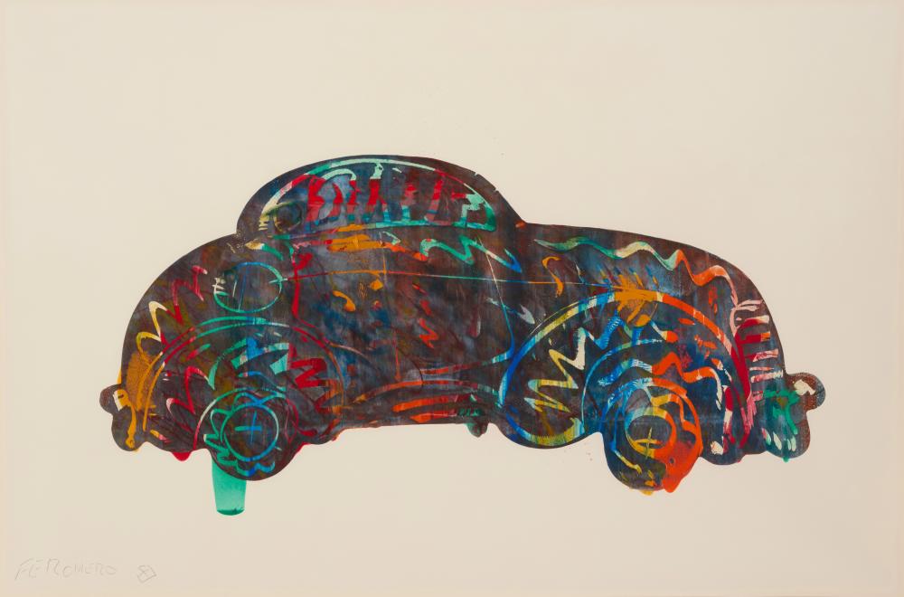 Frank Romero comparable auction result: frank romero b 1941 mexican american untitled car