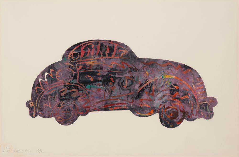 Frank Romero comparable auction result: frank romero b 1941 mexican american untitled car