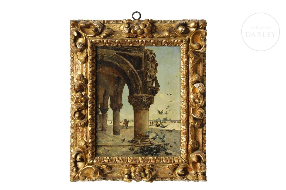 José Moreno Carbonero comparable auction result: jos moreno carbonero 1858 1942 venice 1880