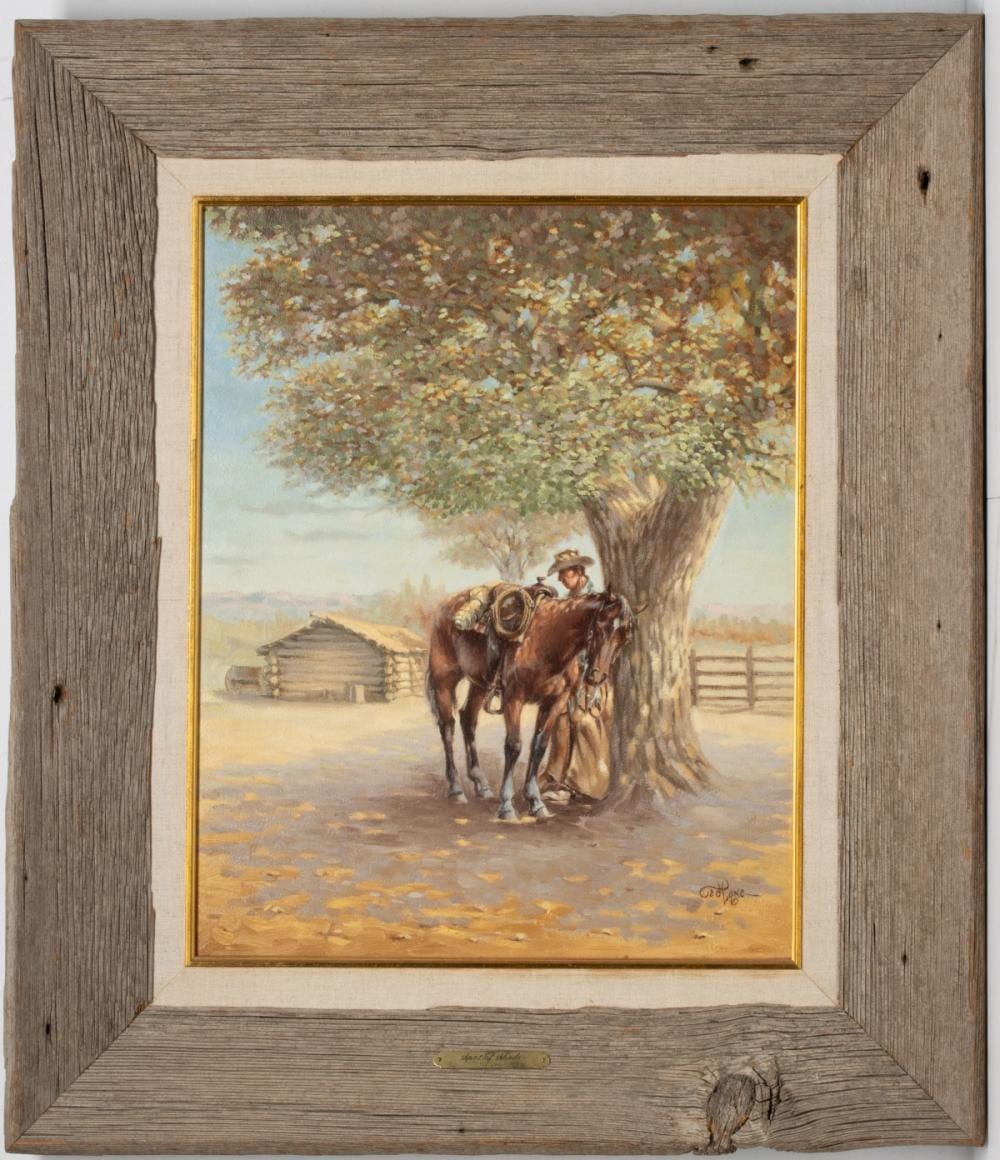 ted long 1932 2007 oil on masonite · Soulis Auctions · 2025-12-29 Ted Long comparable auction result: ted long 1932 2007 oil on masonite