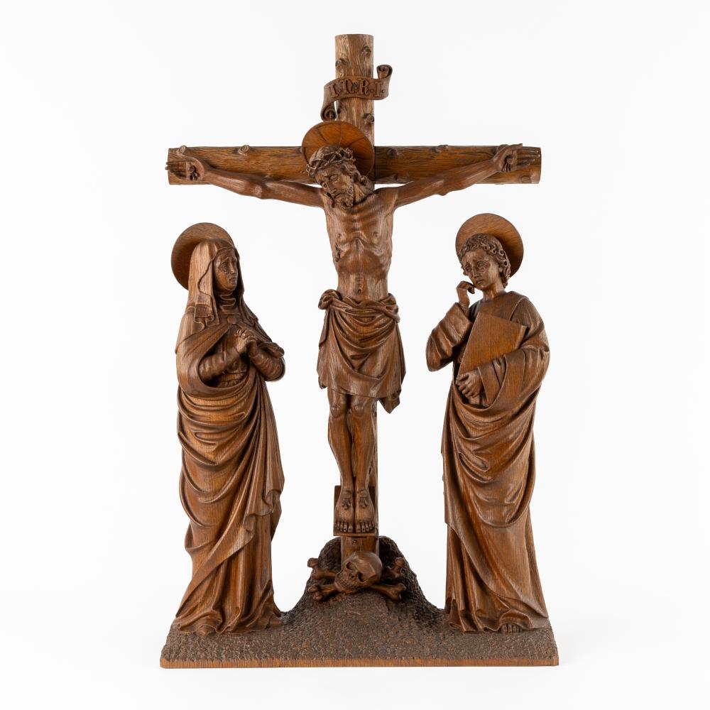 A 'Calvary' and 'Golgotha', sculptured oakwood. Gothic Revival. Circa 1900. sold by Flanders Auctions, lot 30 — auction record photograph