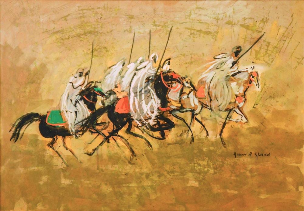Hassan el Glaoui comparable auction result: hassan el glaoui