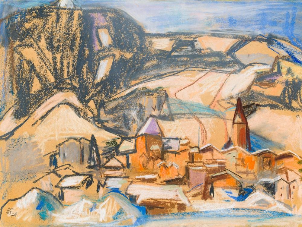 Hilde Goldschmidt comparable auction result: hilde goldschmidt blick auf kitzb hel