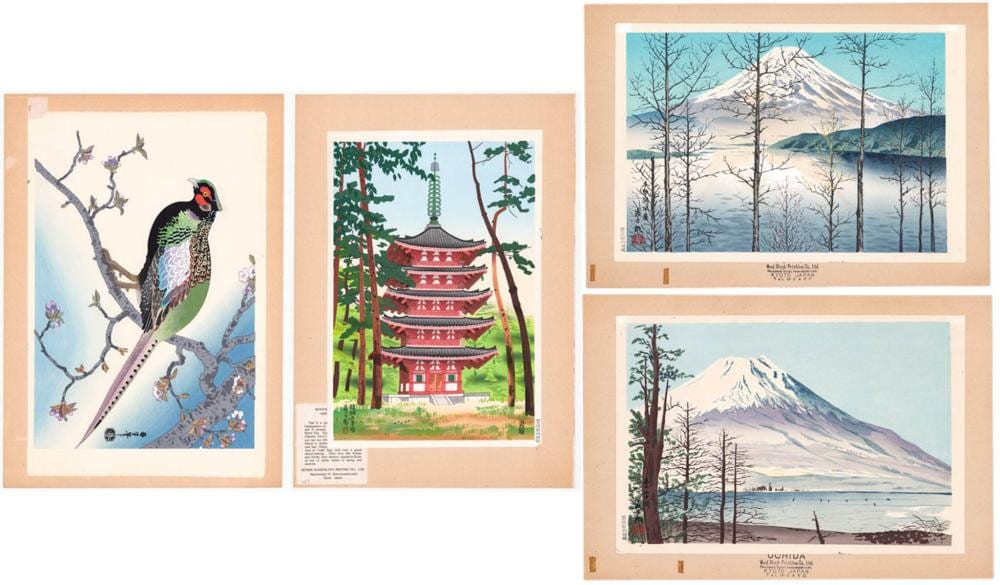 Benji Asada comparable auction result: benji asada t kamei woodblock prints