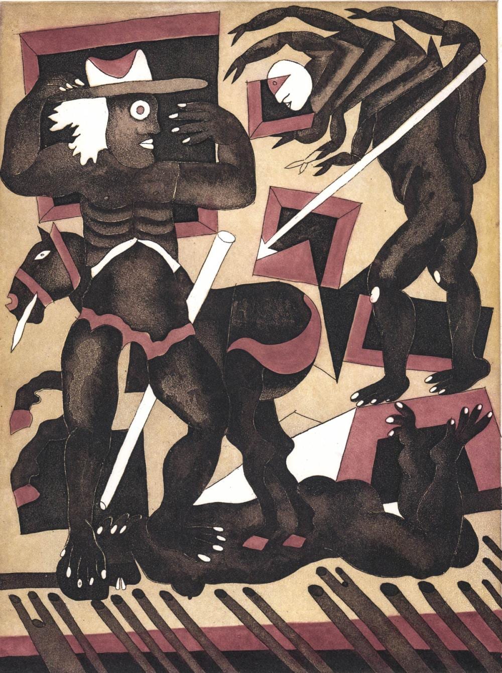Javier Arévalo Suárez comparable auction result: javier ar valo etching signed 1987 p a