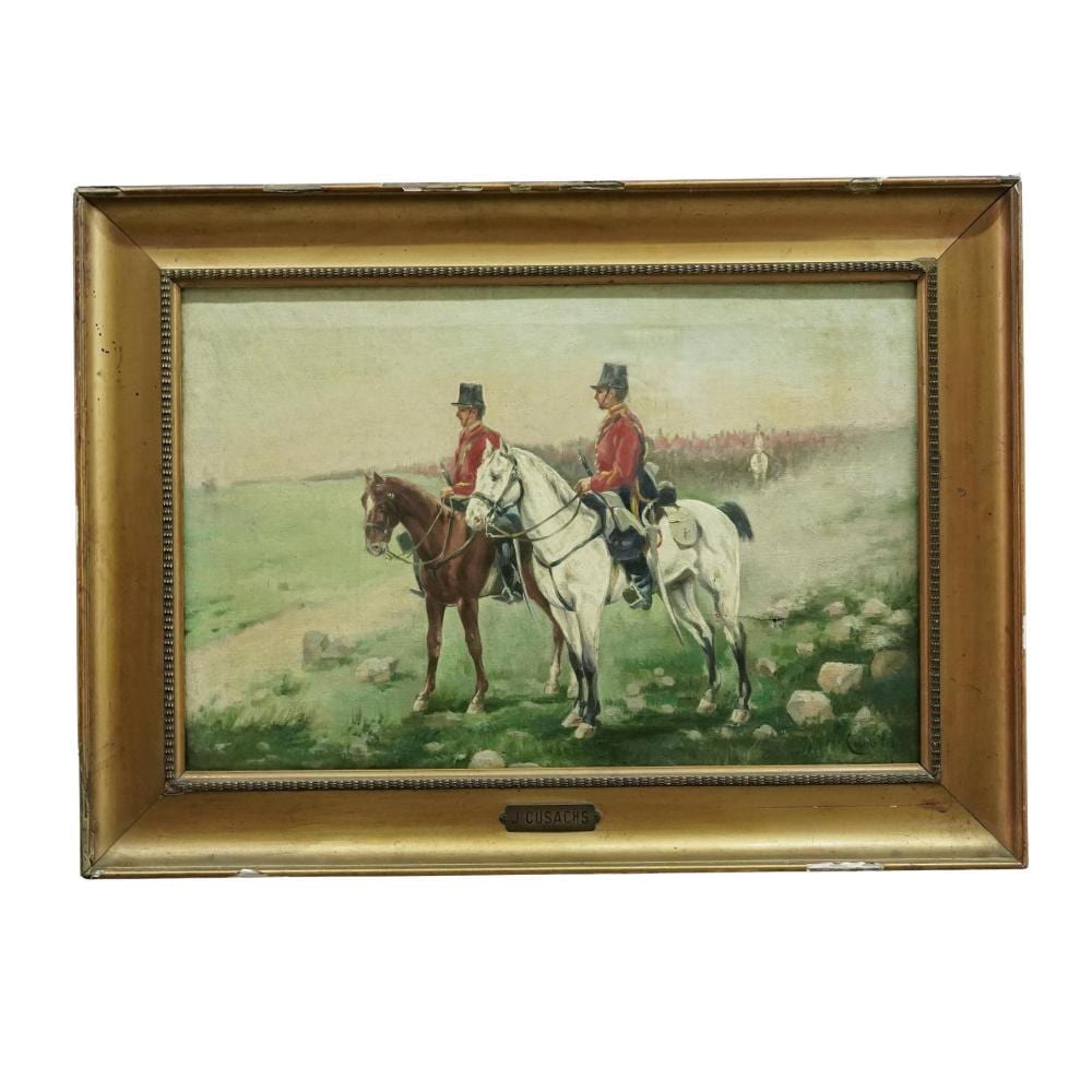 Josep Viladomat Massanas comparable auction result: josep jos cusachs french spanish 1850 1909 antique oil on canvas painting