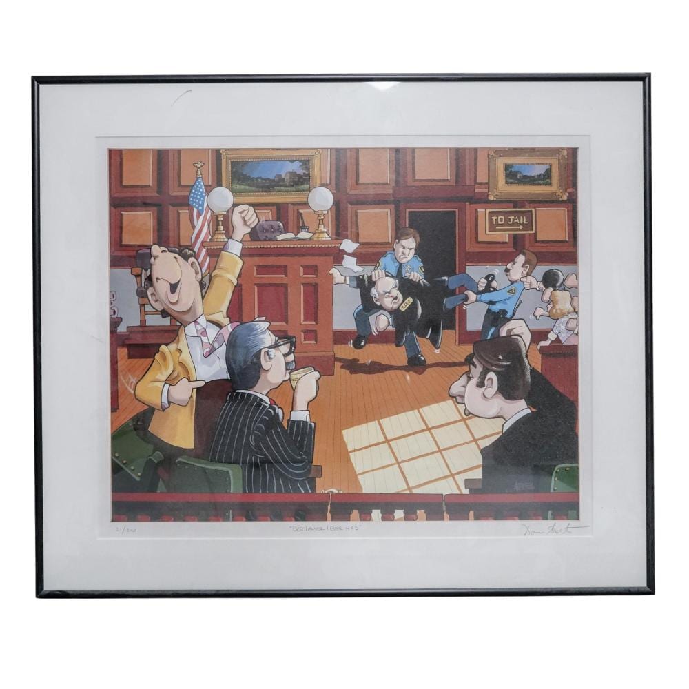 don aceto best lawyer i ever had le lithograph · Akiba Galleries · 2026-01-13 Don Aceto comparable auction result: don aceto best lawyer i ever had le lithograph