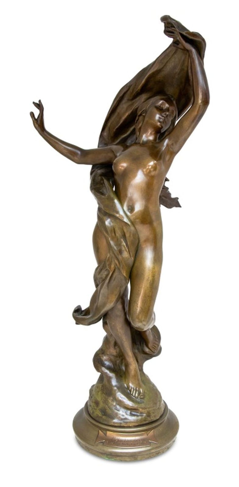 Henri Godet comparable auction result: henri godet la reveil de l aurore bronze
