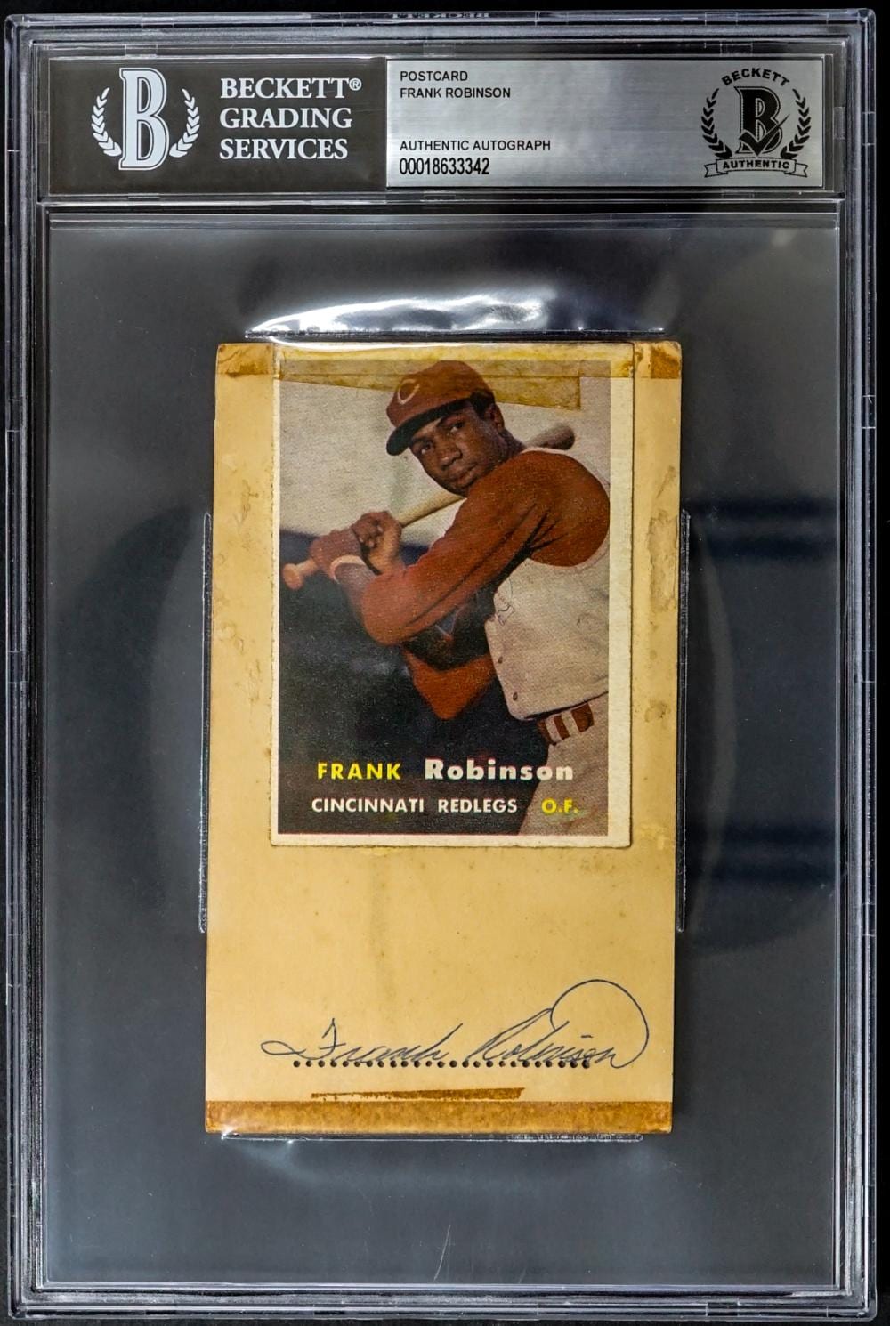 Frank Robinson comparable auction result: frank robinson signed gpc bas coa