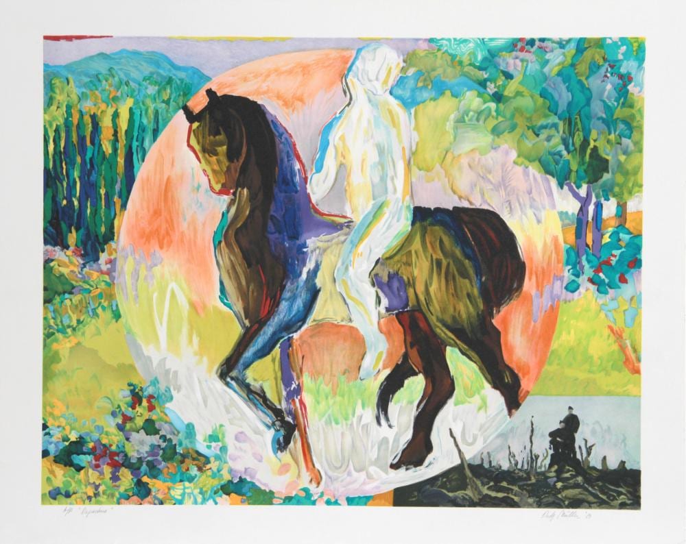 Dody Muller comparable auction result: dody muller departure lithograph
