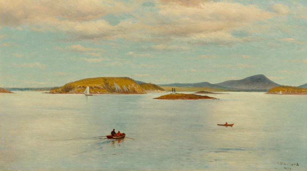 Charles Henry Gifford comparable auction result: charles henry gifford 1839 1904 porcupine islands with schoodic mountain