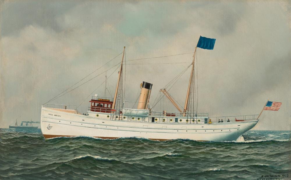 Antonio Nicolo Gasparo Jacobsen comparable auction result: antonio nicolo gasparo jacobsen 1850 1921 a steamship new jersey oil