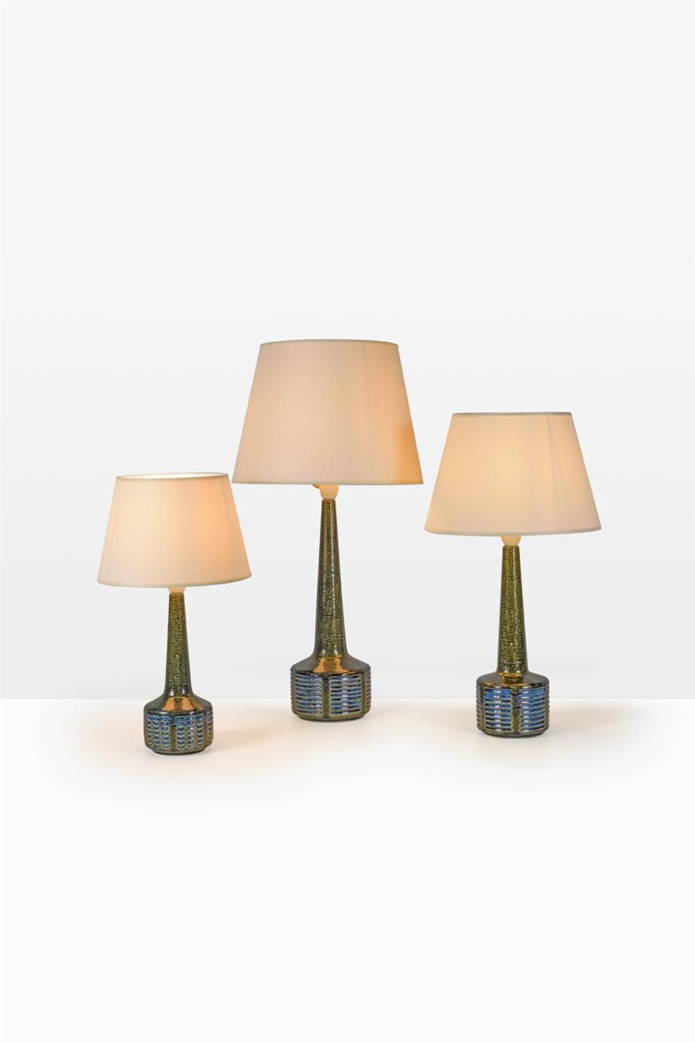 Per Linnemann-Schmidt comparable auction result: per linnemann schmidt 1912 1999 set of three table lamps