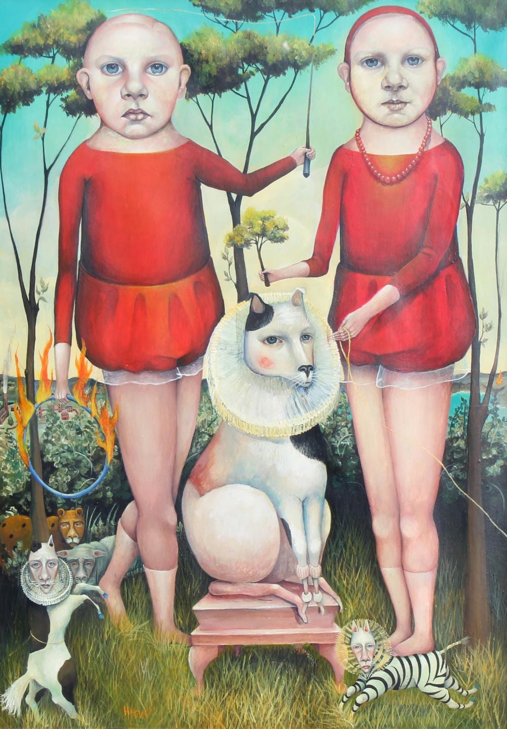 Heather Nevay comparable auction result: heather nevay b 1965 act ii rite of passage