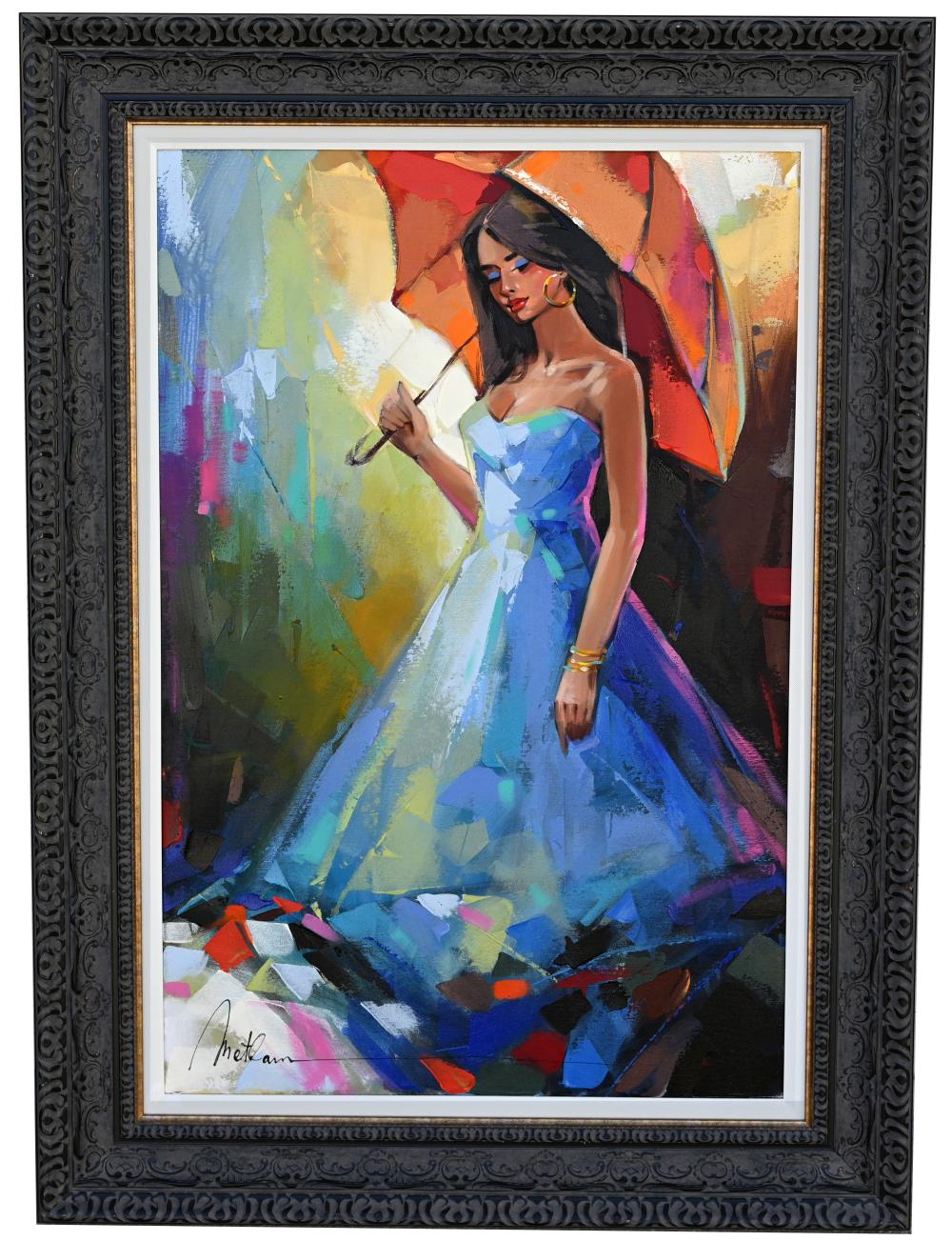 Anatoly Metlan comparable auction result: anatoly metlan b 1964 covering the ring oil