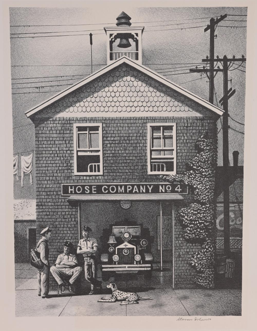 Stevan Dohanos comparable auction result: stevan dohanos 1907 1994 hose company no 4