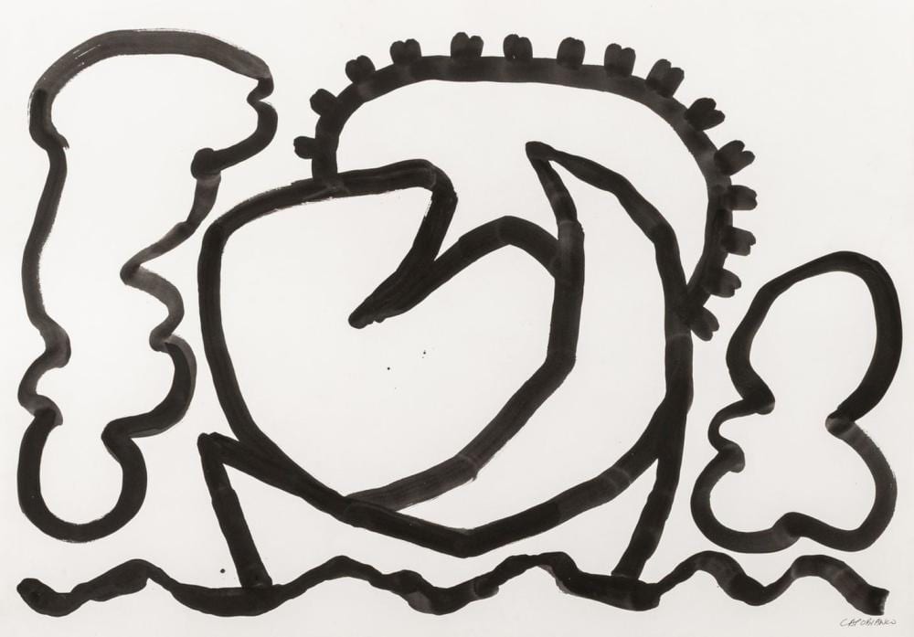 Domenick Capobianco comparable auction result: domenick capobianco trip ii acrylic on paper