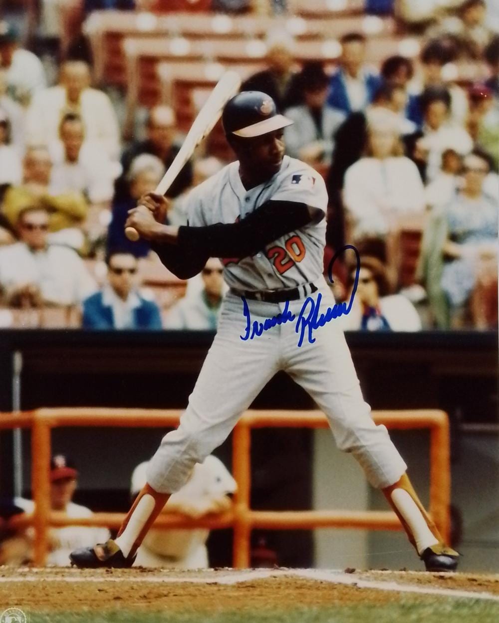 Frank Robinson comparable auction result: frank robinson mlb autographed photograph