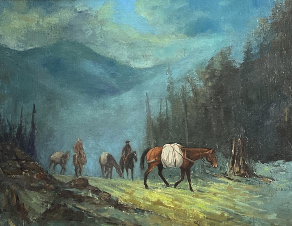Gary Lawrence Niblett comparable auction result: gary lawrence niblett b 1943 oil on canvas