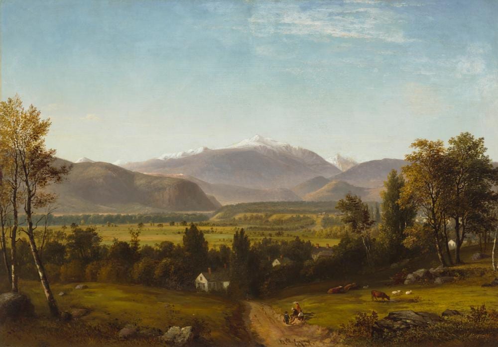 Benjamin Champney comparable auction result: benjamin champney 1817 1907 looking towards mt washington from conway