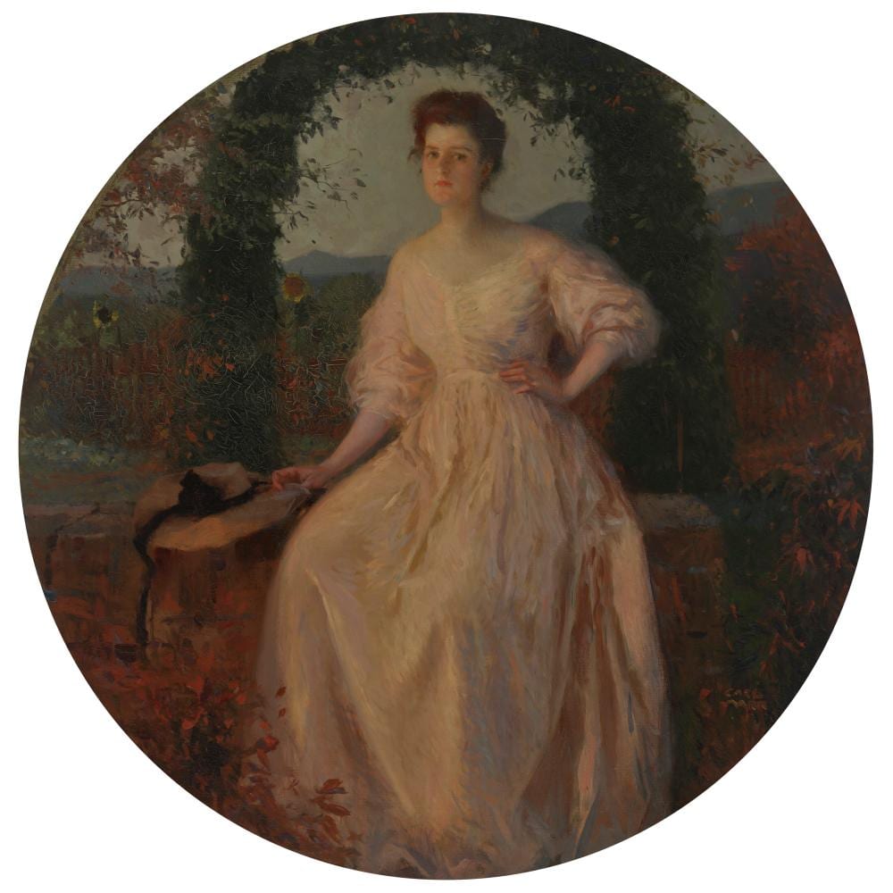 Carl von Marr comparable auction result: carl von marr 1858 1936 dusk oil on canvassight 23 in 59 1 cm di