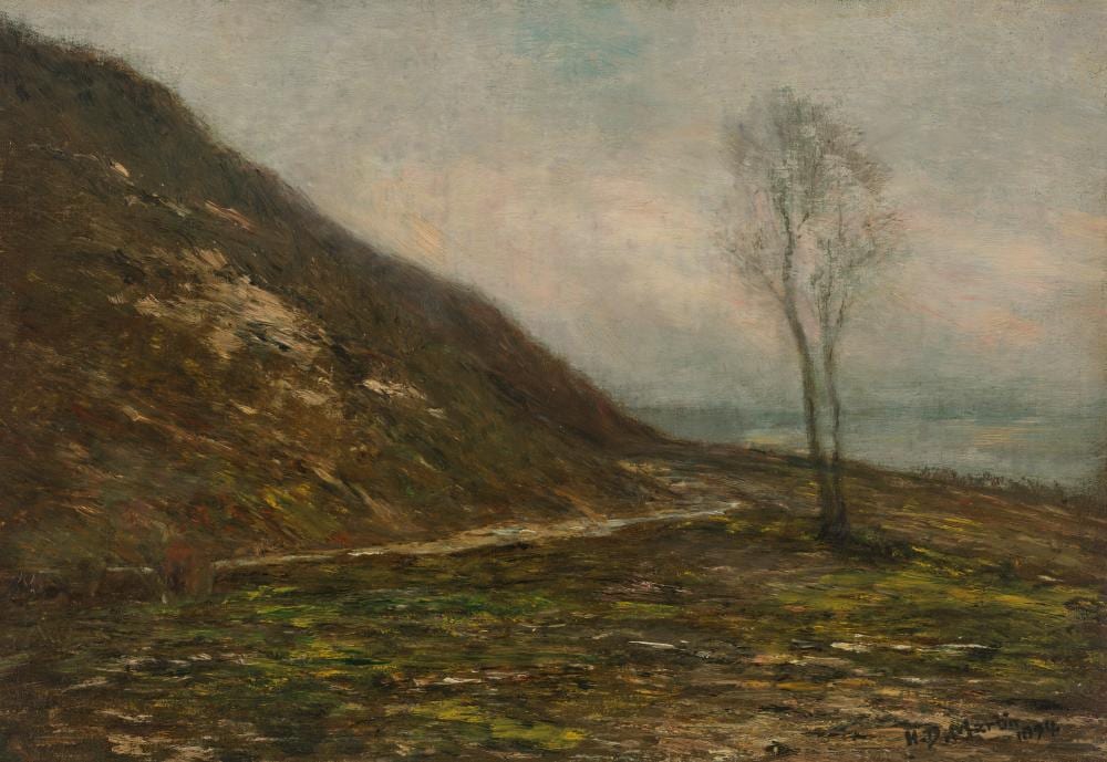 Homer Dodge Martin comparable auction result: homer dodge martin 1836 1897 normandy landscape oil on canvas10 x 15